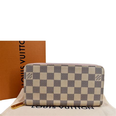 damier azur zip around wallet